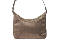 画像をギャラリービューアに読み込む, LOUIS VUITTON ルイヴィトン リトルブローニュ ハンドバッグ モノグラムサテン M92143 ベージュ レザー 美品 中古 61265