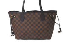 画像をギャラリービューアに読み込む, LOUIS VUITTON ルイヴィトン ネヴァーフルPM トートバッグ N51109 ダミエキャンバス ブラウン ゴールド金具 美品 中古 61266