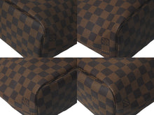 画像をギャラリービューアに読み込む, LOUIS VUITTON ルイヴィトン ネヴァーフルPM トートバッグ N51109 ダミエキャンバス ブラウン ゴールド金具 美品 中古 61266