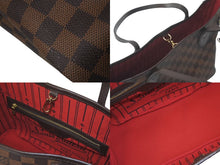 画像をギャラリービューアに読み込む, LOUIS VUITTON ルイヴィトン ネヴァーフルPM トートバッグ N51109 ダミエキャンバス ブラウン ゴールド金具 美品 中古 61266
