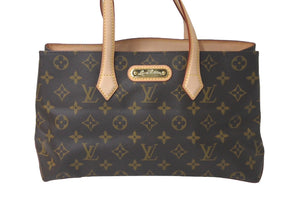 LOUIS VUITTON ルイ ヴィトン ウィルシャーPM ハンドバッグ M45643 モノグラムキャンバス スナップフック ブラウン 美品 中古 61267