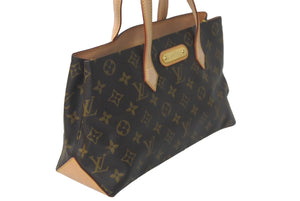 LOUIS VUITTON ルイ ヴィトン ウィルシャーPM ハンドバッグ M45643 モノグラムキャンバス スナップフック ブラウン 美品 中古 61267