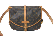 画像をギャラリービューアに読み込む, LOUIS VUITTON ルイヴィトン モノグラム ソミュールMM ショルダーバッグ ブラウン 斜め掛け M40710 美品 中古 61276