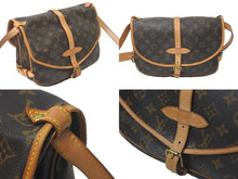 画像をギャラリービューアに読み込む, LOUIS VUITTON ルイヴィトン モノグラム ソミュールMM ショルダーバッグ ブラウン 斜め掛け M40710 美品 中古 61276