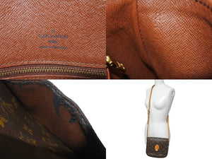 LOUIS VUITTON ルイヴィトン サンクルー18 廃番 ショルダーバッグ モノグラム M51243 ブラウン 良品 中古 61282