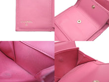 Load image into Gallery viewer, CHANEL シャネル 三つ折り財布 27番台 キャビアスキン ピンク ゴールド金具 美品 中古 61284