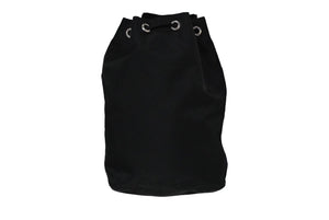 PRADA プラダ 巾着ポーチ 三角ロゴ テスート ブラック 1NA369 イタリア製 良品 中古 61286 