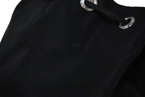 PRADA プラダ 巾着ポーチ 三角ロゴ テスート ブラック 1NA369 イタリア製 良品 中古 61286 