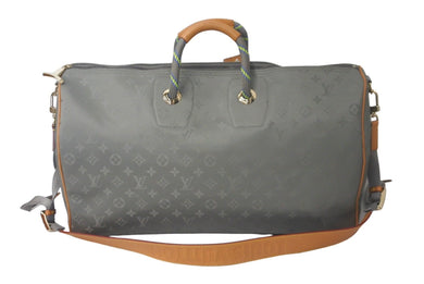 LOUIS VUITTON ルイヴィトン チタニウム キーポル バンドリエール 50 ボストンバッグ M43886 美品 中古 61287