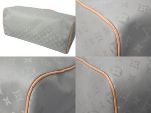 LOUIS VUITTON ルイヴィトン チタニウム キーポル バンドリエール 50 ボストンバッグ M43886 美品 中古 61287