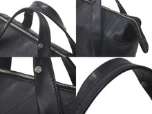 Load image into Gallery viewer, CHANEL シャネル Vステッチ ハンドバッグ 11番台 ココマーク レザー ブラック シルバー金具 中古 61289