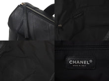 Load image into Gallery viewer, CHANEL シャネル Vステッチ ハンドバッグ 11番台 ココマーク レザー ブラック シルバー金具 中古 61289