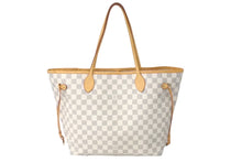 画像をギャラリービューアに読み込む, LOUIS VUITTON ルイヴィトン ネヴァーフルMM トートバッグ N51107 ダミエアズールキャンバス ホワイト 良品 中古 61293