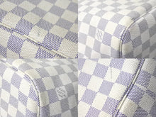 画像をギャラリービューアに読み込む, LOUIS VUITTON ルイヴィトン ネヴァーフルMM トートバッグ N51107 ダミエアズールキャンバス ホワイト 良品 中古 61293