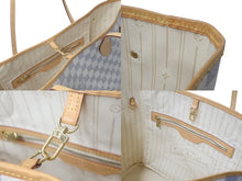 画像をギャラリービューアに読み込む, LOUIS VUITTON ルイヴィトン ネヴァーフルMM トートバッグ N51107 ダミエアズールキャンバス ホワイト 良品 中古 61293