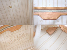 画像をギャラリービューアに読み込む, LOUIS VUITTON ルイヴィトン ネヴァーフルMM トートバッグ N51107 ダミエアズールキャンバス ホワイト 良品 中古 61293