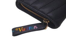 画像をギャラリービューアに読み込む, LOUIS VUITTON ルイヴィトン ニューウェーブ ジプトコンパクト ウォレット キルティング ブラック M63789 美品 中古 61298