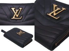 画像をギャラリービューアに読み込む, LOUIS VUITTON ルイヴィトン ニューウェーブ ジプトコンパクト ウォレット キルティング ブラック M63789 美品 中古 61298