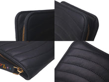 画像をギャラリービューアに読み込む, LOUIS VUITTON ルイヴィトン ニューウェーブ ジプトコンパクト ウォレット キルティング ブラック M63789 美品 中古 61298