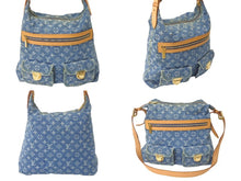 画像をギャラリービューアに読み込む, 極美品 LOUIS VUITTON ルイヴィトン ショルダーバッグ バギーGM M95212 モノグラムデニム ブルー 中古 61301