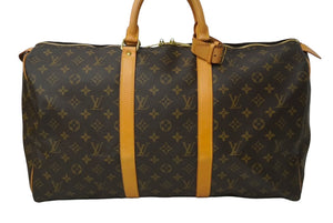 極美品 LOUIS VUITTON ルイヴィトン キーポル50 ボストンバッグ M41426 モノグラム 中古 61303