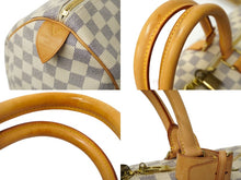 Load image into Gallery viewer, LOUIS VUITTON ルイヴィトン ボストンバッグ キーポル50 ダミエアズール N41430 ホワイト 美品 中古 61304