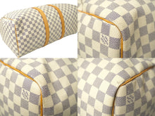 Load image into Gallery viewer, LOUIS VUITTON ルイヴィトン ボストンバッグ キーポル50 ダミエアズール N41430 ホワイト 美品 中古 61304