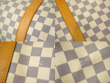 Load image into Gallery viewer, LOUIS VUITTON ルイヴィトン ボストンバッグ キーポル50 ダミエアズール N41430 ホワイト 美品 中古 61304
