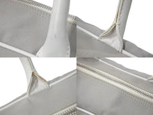Load image into Gallery viewer, CHANEL シャネル ハンドバッグ スポーツライン ロゴ ココマーク グレー レザー キャンバス 6番台 A15457 美品 中古 61305