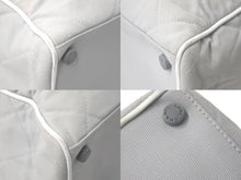 Load image into Gallery viewer, CHANEL シャネル ハンドバッグ スポーツライン ロゴ ココマーク グレー レザー キャンバス 6番台 A15457 美品 中古 61305