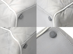 CHANEL シャネル ハンドバッグ スポーツライン ロゴ ココマーク グレー レザー キャンバス 6番台 A15457 美品 中古 61305