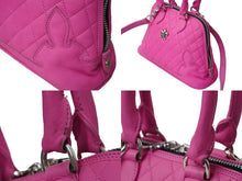 Load image into Gallery viewer, CHROME HEARTS クロムハーツ BSフレア スクロールラベル フレアニー クリップショルダー ピンク 2WAYハンドバッグ 美品 中古 61311