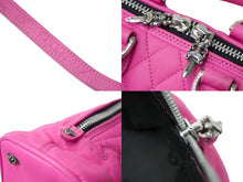 Load image into Gallery viewer, CHROME HEARTS クロムハーツ BSフレア スクロールラベル フレアニー クリップショルダー ピンク 2WAYハンドバッグ 美品 中古 61311
