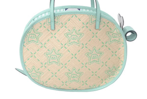 未使用 GUCCI グッチ トップハンドルバッグ ハンドバッグ チルドレンズコレクション ラフィア レザー FABBJ 中古 61317 
