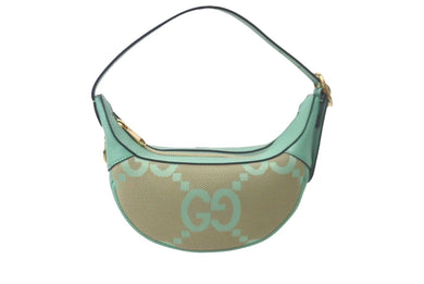 未使用 GUCCI グッチ ミニオフィディア ハンドバッグ 658551UKMBG レザー グリーン ゴールド金具 中古 61319 