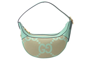 未使用 GUCCI グッチ ミニオフィディア ハンドバッグ 658551UKMBG レザー グリーン ゴールド金具 中古 61319 