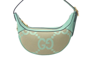 未使用 GUCCI グッチ ミニオフィディア ハンドバッグ 658551UKMBG レザー グリーン ゴールド金具 中古 61319 