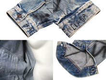Load image into Gallery viewer, BALENCIAGA バレンシアガ グラフィティビッグフィットウォッシュ加工デニムジャケット 534556 TBP33 サイズ48 美品 中古 61323