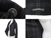 Load image into Gallery viewer, 極美品 CHROME HEARTS クロムハーツ クロスボールボタンフードジャケット セメタリークロス タイニーCHクロス サイズXS 中古 61363