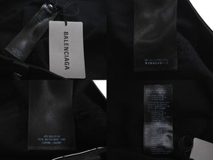 極美品 BALENCIAGA バレンシアガ マキシ リバー スカート 3WAY 22SS ブラック デニム サイズ34 681718 中古 61365