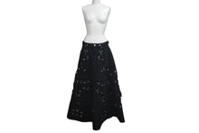 Load image into Gallery viewer, 極美品 BALENCIAGA バレンシアガ マキシ リバー スカート 3WAY 22SS ブラック デニム サイズ34 681718 中古 61365