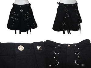 極美品 BALENCIAGA バレンシアガ マキシ リバー スカート 3WAY 22SS ブラック デニム サイズ34 681718 中古 61365