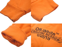 Load image into Gallery viewer, CHROME HEARTS×Off-White クロムハーツ×オフホワイト コラボ 2018 フーディー オレンジ サイズM 美品 中古 61379