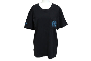 CHROME HEARTS クロムハーツ 半袖Ｔシャツ サイズM セメタリークロス ホースシュー ブラック 2212-304-0789 良品 中古 61381