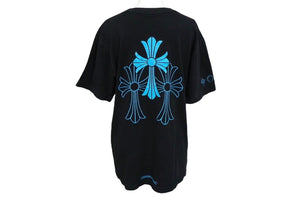 CHROME HEARTS クロムハーツ 半袖Ｔシャツ サイズM セメタリークロス ホースシュー ブラック 2212-304-0789 良品 中古 61381