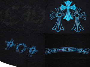 CHROME HEARTS クロムハーツ 半袖Ｔシャツ サイズM セメタリークロス ホースシュー ブラック 2212-304-0789 良品 中古 61381