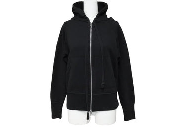 CHROME HEARTS クロムハーツ ジップアップパーカー トップス シルバー金具 コットン サイズM ブラック 美品 中古 61389
