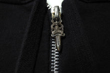 Load image into Gallery viewer, CHROME HEARTS クロムハーツ ジップアップパーカー トップス シルバー金具 コットン サイズM ブラック 美品 中古 61389