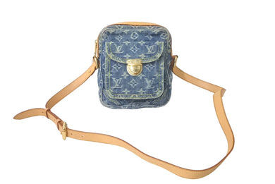 LOUIS VUITTON ルイ ヴィトン ショルダーバッグ カメラバッグ 斜め掛け M95348 モノグラムデニム インディゴ 美品 中古 61395