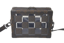 Load image into Gallery viewer, LOUIS VUITTON ルイ ヴィトン スリムソフトトランク ショルダーバッグ モノグラムチェス M20871 PVC ブラウン 美品 中古 61396